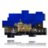 rome in paintings by night - version: 11 pannelli 182x115cm