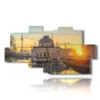 bild mit fotos berliner stadt - version: 8 pannelli 184x97cm