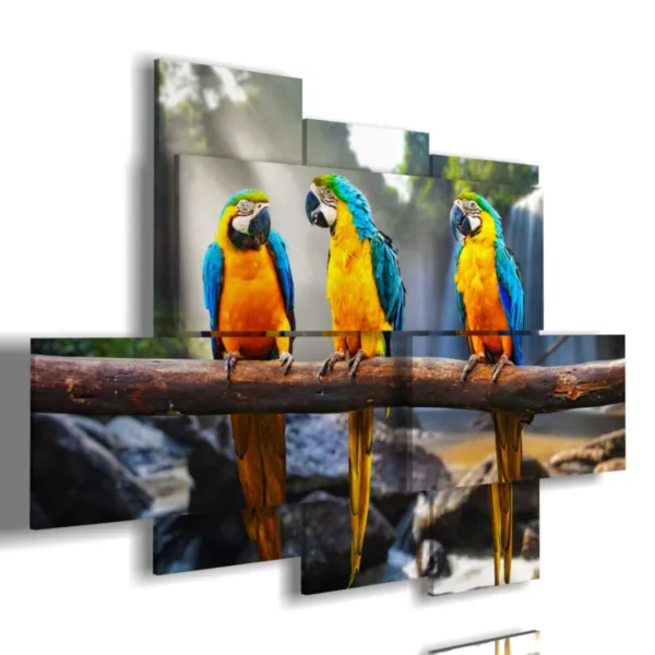 Paintings with parrots