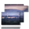 quadro con foto berlino di notte - version: 6 pannelli 122x96cm