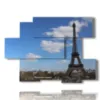 moderne bilder paris und der eiffelturm - version: 6 pannelli 129x94cm