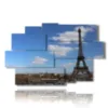 moderne bilder paris und der eiffelturm - version: 9 pannelli 171x108cm