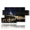 bilder von turin bei nacht - version: 7 pannelli 157x90cm