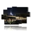 paintings depicting turin by night - version: 9 pannelli 171x108cm