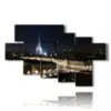 paintings depicting turin by night - version: 7 pannelli 173x106cm