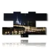 paintings depicting turin by night - version: 7 pannelli 176x102cm