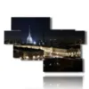 bilder von turin bei nacht - version: 10 pannelli 176x119cm