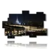 paintings depicting turin by night - version: 11 pannelli 182x115cm