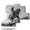 poster bilder turin statue von emanuele filiberto di savoia - version: 5 pannelli 120x99cm
