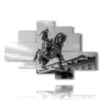 poster paintings turin statue of emanuele filiberto di savoia - version: 6 pannelli 146x94cm