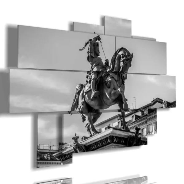 Poster of paintings in Turin: Statue of Emanuel Filibert of Savo