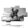 affiche tableaux turin statue d emanuele filiberto di savoia - version: 10 pannelli 173x114cm