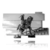 poster paintings turin statue of emanuele filiberto di savoia - version: 10 pannelli 190x110cm