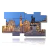 bilderdrucke turin piazza san carlo - version: 10 pannelli 186x105cm