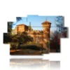 tableaux modernes turin le chateau - version: 9 pannelli 171x108cm