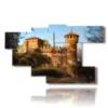 modern paintings turin il castello - version: 7 pannelli 172x103cm