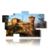 tableaux modernes turin le chateau - version: 9 pannelli 182x107cm
