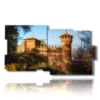 tableaux modernes turin le chateau - version: 10 pannelli 183x100cm