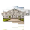 cuadro ciudad de turin palazzina di stupinigi - version: 6 pannelli 136x91cm