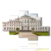 quadro citta di torino palazzina di stupinigi - version: 6 pannelli 146x94cm