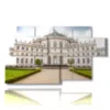 tableau ville de turin palazzina di stupinigi - version: 7 pannelli 157x90cm