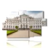 painting city of turin palazzina di stupinigi - version: 9 pannelli 171x108cm