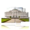 quadro citta di torino palazzina di stupinigi - version: 9 pannelli 173x103cm