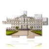 tableau ville de turin palazzina di stupinigi - version: 7 pannelli 175x108cm