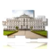painting city of turin palazzina di stupinigi - version: 10 pannelli 176x115cm