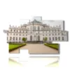 painting city of turin palazzina di stupinigi - version: 9 pannelli 182x107cm