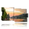 paintings on turin at sunset - version: 10 pannelli 183x100cm