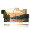 tableaux sur turin au coucher du soleil - version: 11 pannelli 197x106cm