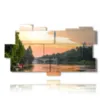 tableaux sur turin au coucher du soleil - version: 11 pannelli 198x112cm