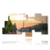 tableaux sur turin au coucher du soleil - version: 10 pannelli 207x106cm