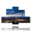 tableaux turin vu d en haut - version: 6 pannelli 135x85cm
