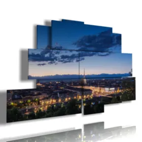 Gemälde aus Turin von oben