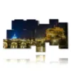 quadri di roma illuminata di notte - version: 10 pannelli 207x106cm