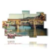 painting with image of florence - version: 11 pannelli 182x115cm