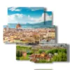 quadro con immagine firenze - version: 5 pannelli 104x92cm