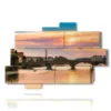 painting with images of florence ponte vecchio - version: 10 pannelli 173x114cm