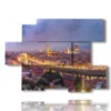 painting with photos florence night - version: 6 pannelli 129x94cm