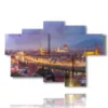 quadro con foto firenze notte - version: 6 pannelli 136x91cm