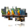 paintings with parrot birds - version: 10 pannelli 186x115cm