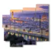 caja con bellas imagenes de florencia - version: 5 pannelli 106x98cm