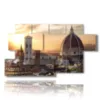 quadro con foto firenze al tramonto - version: 7 pannelli 157x90cm