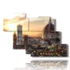 tableau avec des photos de florence au coucher du soleil - version: 7 pannelli 150x102cm