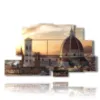 bild mit fotos von florenz bei sonnenuntergang - version: 9 pannelli 173x103cm