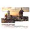 painting with photos of florence at sunset - version: 9 pannelli 177x101cm
