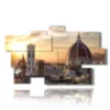 bild mit fotos von florenz bei sonnenuntergang - version: 9 pannelli 182x107cm