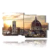 painting with photos of florence at sunset - version: 10 pannelli 183x100cm